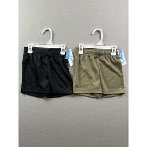 Carters Toddler Boy 2T Set 2 Above The Knee Pull On Activewear Short Black Green